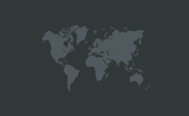 Fototapeta na wymiar gray global world map vector pattern