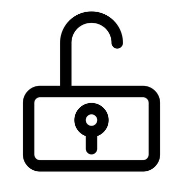 recommend clip art: Lock line icon