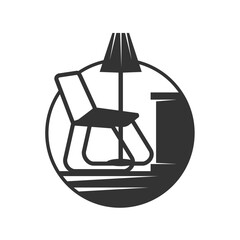 Interior furniture logo template Icon Illustration Brand Identity