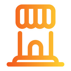 Shop gradient icon