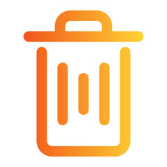 Trash Can gradient icon