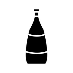 wine bottles icon vector template design collections flat trendy
