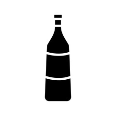wine bottles icon vector template design collections flat trendy