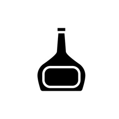wine bottles icon vector template design collections flat trendy