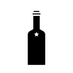 wine bottles icon vector template design collections flat trendy