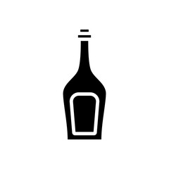 wine bottles icon vector template design collections flat trendy