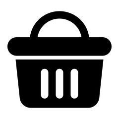 Basket glyph icon