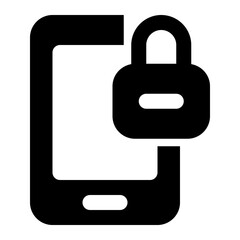 mobile Password glyph icon
