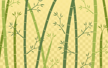 金色背景の竹模様な背景素材