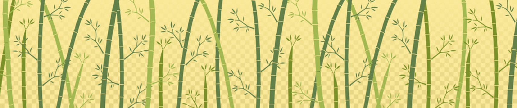 金色背景の竹模様な背景素材（ワイド） © mikehana