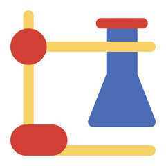 Test Beaker flat icon