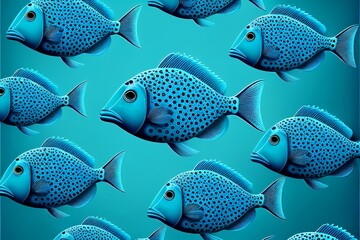 Fototapeta premium Marine fish patterns