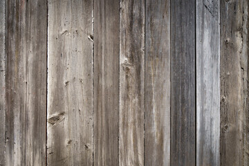 Wooden planks background wall. Textured rustic wood old paneling for walls, interiors and construction. © uladzimirzuyeu