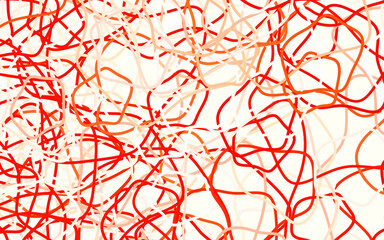 Light Red, Yellow vector pattern with random forms.