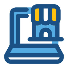 E Commerce two tone icon