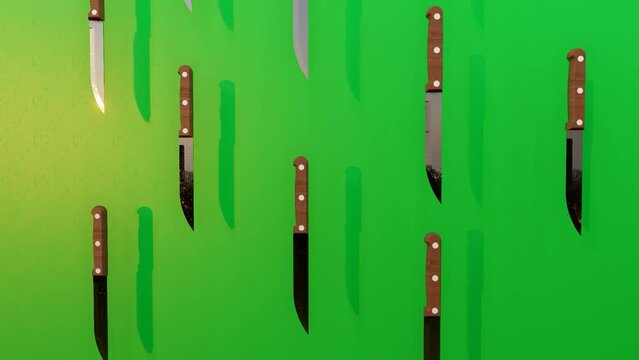 falling knife on green
