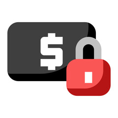 Obraz premium Dollar flat icon