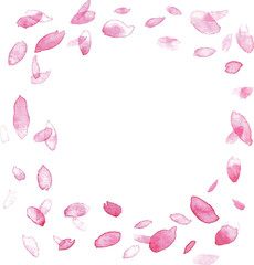 水彩画。水彩タッチの桜背景。春の桜ベクターイラスト。桜の花びらが舞う和風フレーム。
Watercolor painting. Cherry blossom background with watercolor touch. Spring cherry blossom vector illustration. Japanese style frame with dancing cherry peta