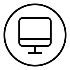 desktop  line icon