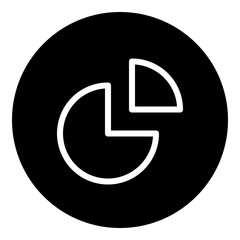 chart  circular glyph icon