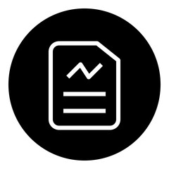 Obraz premium Report circular glyph icon
