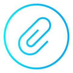 attachment  gradient icon