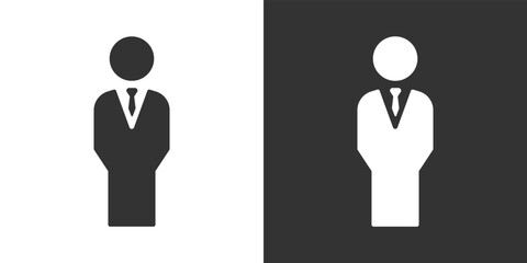 Vector icon of crowd persons. People group pictogram