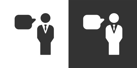 People talk. Vector icon of crowd persons. success crowd. People group pictogram