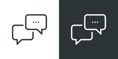 Fototapeta premium Speech bubble icon. chat icon.