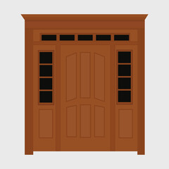 Door Realistic Vector illustration