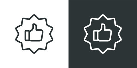 Like, Social Media, Hand Line Icon