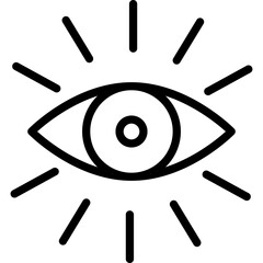 Eye, look  Vector Icon which can easily modify or edit

