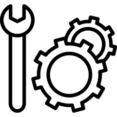 Cogwheel, preferences  Vector Icon which can easily modify or edit

