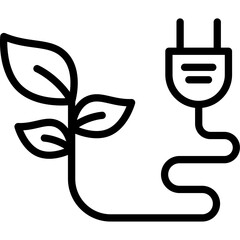 Ecology, energy growth  Vector Icon which can easily modify or edit

