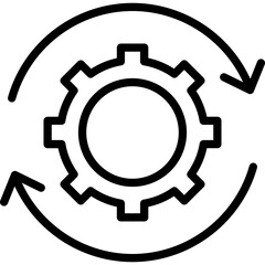 Beginning, cogwheel Vector Icon which can easily modify or edit
