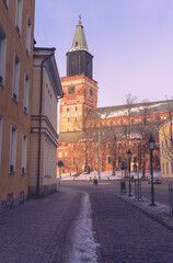 Fototapeta na wymiar Turku Winter Sunrise