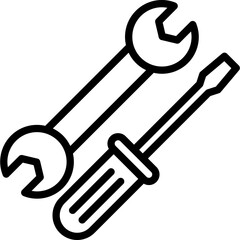 Constructor tool, garage tool Vector Icon which can easily modify or edit
