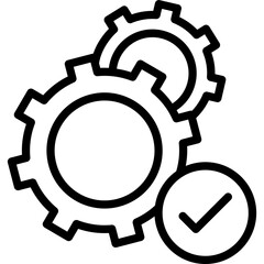 Cogs, configuration Vector Icon Fully Editable

