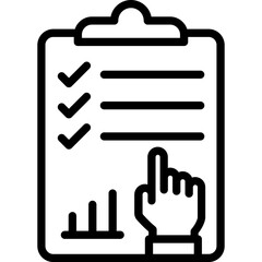 Obraz premium Analysis, evaluation Vector Icon which can easily modify or edit