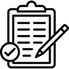 Checklist, clipboard Vector Icon which can easily modify or edit

