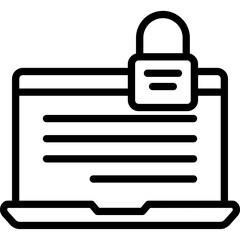 Data, data security Vector Icon which can easily modify or edit

