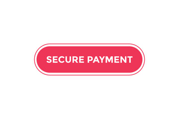 Secure payment web banner templates. Vector Illustration
