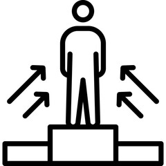 Career, career advancement Vector Icon which can easily modify or edit

