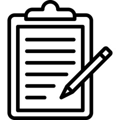 Clipboard, document Vector Icon which can easily modify or edit

