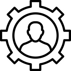 Abilities, cog Vector Icon which can easily modify or edit

