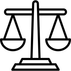 Balance scale, court Vector Icon which can easily modify or edit

