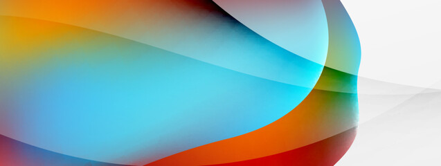 Abstract background. Fluid gradient color wave template for wallpaper, banner, background or landing