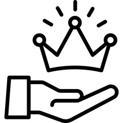 Benefits, crown Vector Icon
