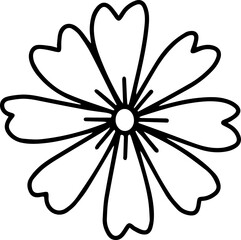 flower cartoon doodle Hand drawn clipart png illustrations	
