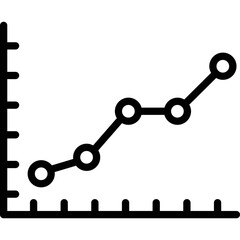 Graph, growth Vector Icon
